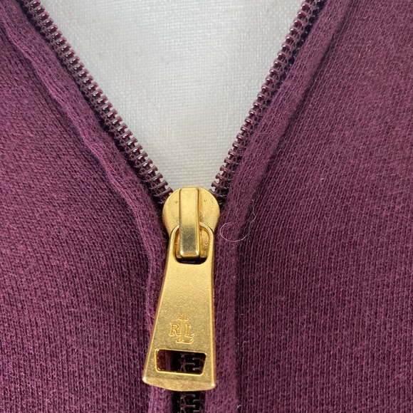 Lauren Ralph Lauren Purple Hoodie Sweatshirt size Large - Picture 4 of 12